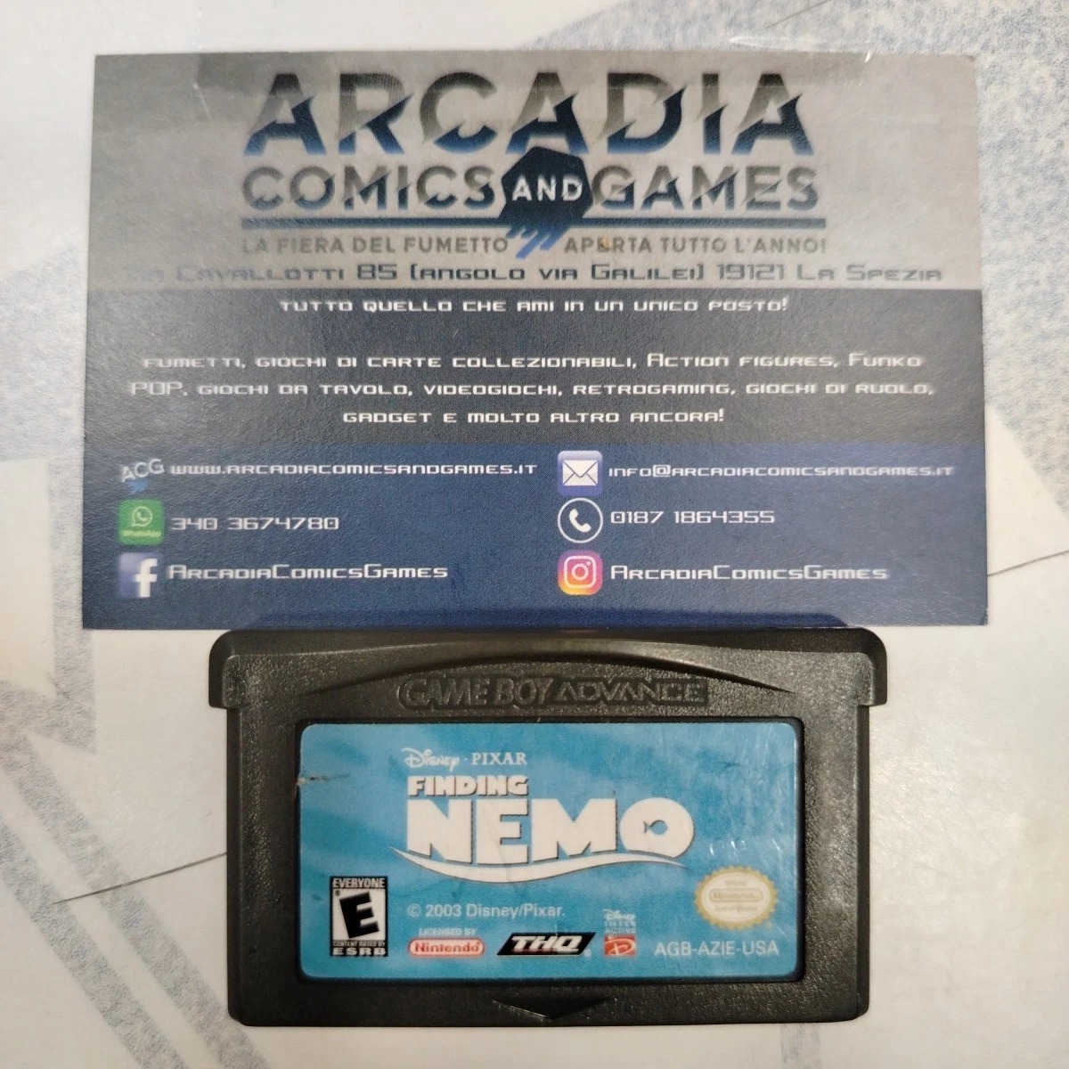 Alla Ricerca Di Nemo Finding GBA Game Boy Advance Nintendo Solo Cartuccia
